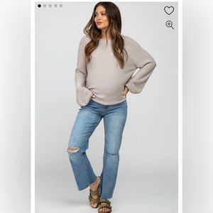 PinkBlush maternity, straight leg, fraud hem, jeans size 27